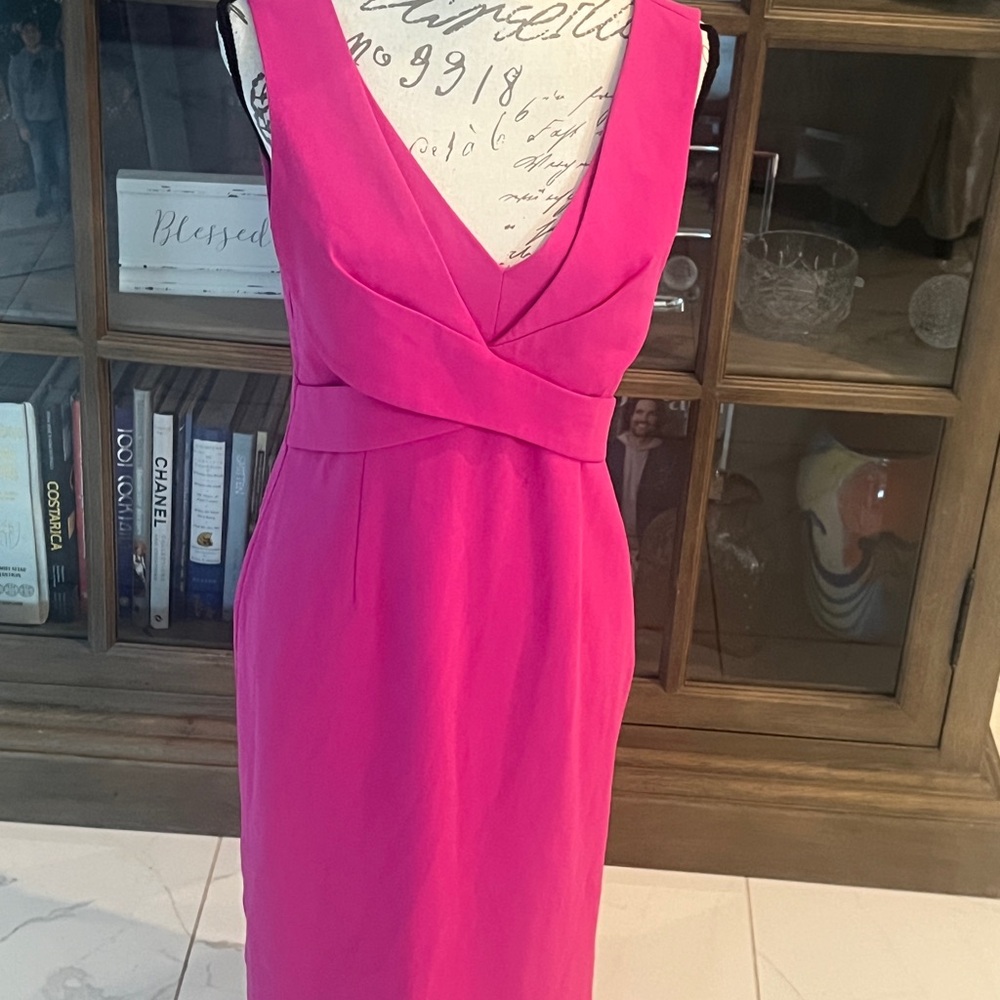 UnitedWood Elegant Pink Sleeveless Dress